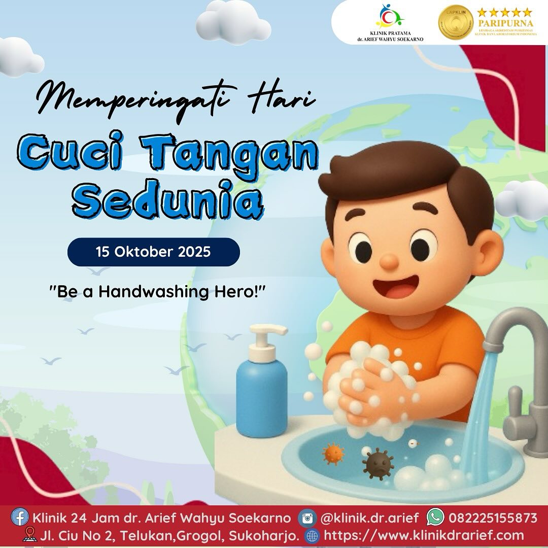 🧼✨ Selamat Hari Cuci Tangan Sedunia! 🌍