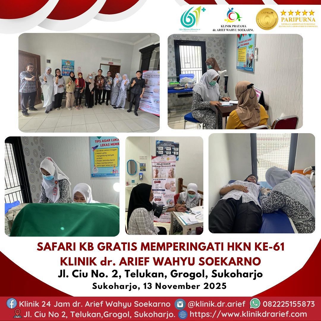 Klinik dr. Arief Wahyu Soekarno Gelar Safari KB Gratis dalam Rangka Peringatan HKN ke-61