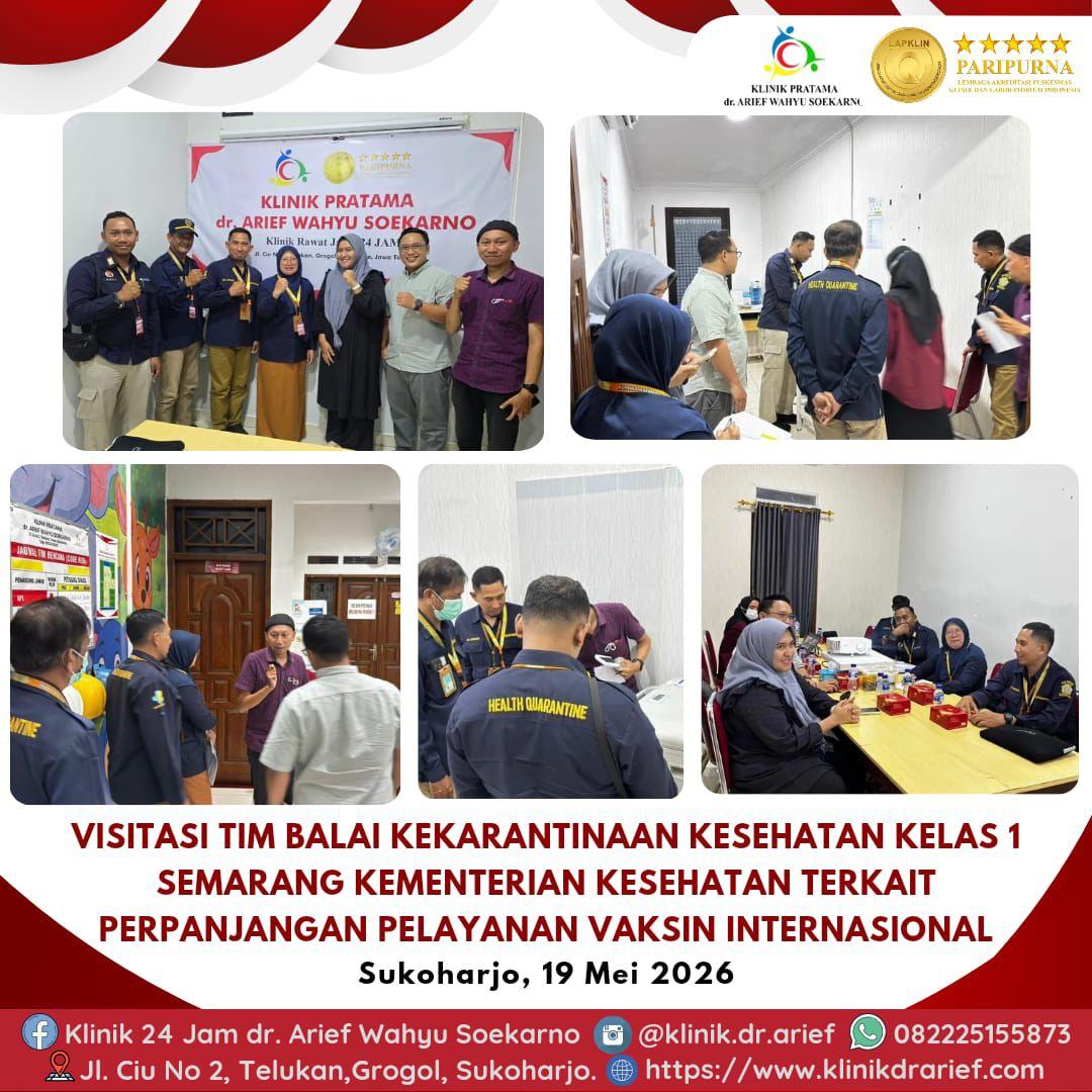 Visitasi Tim Balai Kekarantinaan Kesehatan Kelas I Semarang Terkait Perpanjangan Pelayanan Vaksin Internasional